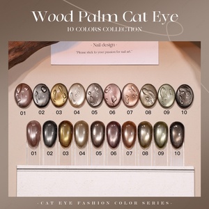 JTING Fournisseur de premier plan, Collection de gels œil de chat effet bois 10 couleurs, Vernis gel œil de chat magnétique, Sans TPO/HEMA, Vernis gel pour ongles personnalisé OEM - Product Image 3