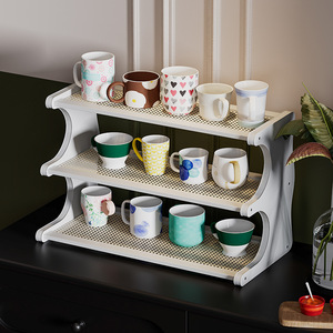 Desktop storage rack, home living room storage rack, <b>kitchen</b> vertical organizer, tea <b>table</b>/bar counter cup holder, <b>small</b> - Product Image 4