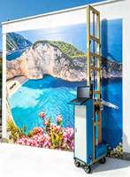Impresora de Inyección de Tinta 3D Vertical de Alta Precisión I3200/DX7 con UV/Eco-Solvente para Proyectos de Murales Publicitarios Comerciales