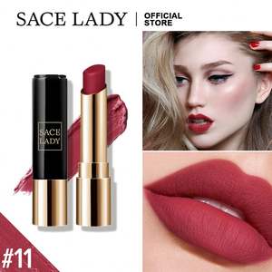 Lápiz Labial Mate <span class=keywords><strong>SACE</strong></span> <span class=keywords><strong>LADY</strong></span>, Maquillaje Impermeable, Labios Rojos, Larga Duración, Terciopelo, 12 Colores, Cosméticos al por Mayor - Product Image 3