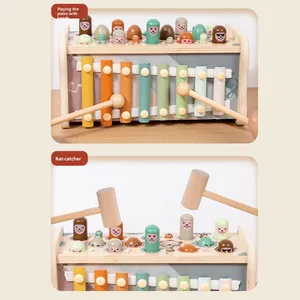 Jouet éducatif en bois multifonctionnel Weixuan Whack-A-Mole pour enfants en bas âge, cadeau pour les garçons et les filles de 3 à 4 ans - Product Image 4