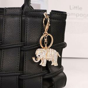 Wholesale Rhinestone <b>Elephant</b> Keychain Full Diamond Metal Animal Pendant, Fashion Bag Charm for Girls Hot Selling OEM <b>Gift</b> Item - Product Image 6