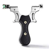 Slingshot en acier inoxydable pour adultes, professionnel, pour le tir sur cible en plein air, catapulte avec viseur réglable