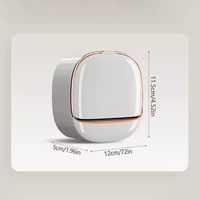 Support mural pliable en plastique non perforé pour savon, idéal pour salle de bain et cuisine, rangement durable pour savon en barre