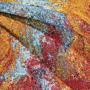 Tapiz Tejido Jacquard <span class=keywords><strong>de</strong></span> Alta Calidad con Diseño Floral <span class=keywords><strong>de</strong></span> <span class=keywords><strong>Campo</strong></span> <span class=keywords><strong>de</strong></span> <span class=keywords><strong>Trigo</strong></span> y Ciprés al Estilo <span class=keywords><strong>de</strong></span> las Pinturas al Óleo <span class=keywords><strong>de</strong></span> <span class=keywords><strong>Van</strong></span> <span class=keywords><strong>Gogh</strong></span>, Diseño Personalizado para Festivales - Product Image 3