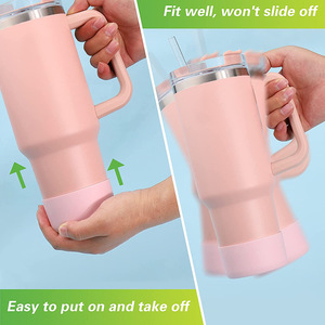 75mm Anti-slip Silicone Water Bottle <b>Boot</b> Cup Bottom Protective Sleeve <b>Cover</b> Fits 12oz to 24oz Tumbler - Product Image 3