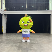 Costume gonflable personnalisé de durian 2M en Oxford imperméable, costume de fruit publicitaire, mascotte gonflable