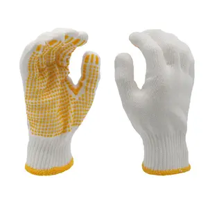 ENTE SAFETY New Design Soft and Breathable 10Gague Cotton Yarn PVC Dot Beaded Non-slip Labor Insurance Safety Gloves