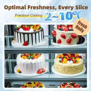 ตู้แช่เค้กแบบโชว์ ระบบทำความเย็นด้วยอากาศ ตู้แช่กระจก ตู้แช่เบเกอรี่ ตู้โชว์เค้กแนวตั้ง - Product Image 5