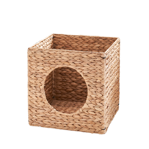 Cama/Cesta para Mascotas de Jacinto Sólido y Seagrass, Plegable, Tejida a Mano, Ecológica, Impermeable, Moderna, para Gatos y Perros, Precio de Fábrica - Product Image 1