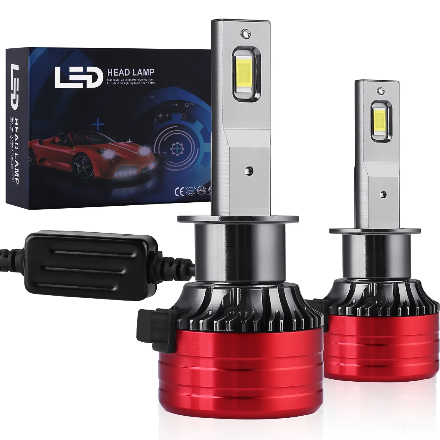 H1 H4 H7 H11 100W 20000LM Car LED Headlights CSP 3570 H7 H1 H3 H7 H11 9005 9006 9012 H4 Canbus Auto Led Fog Head Lights Bulb