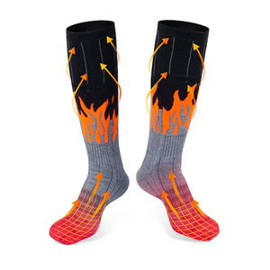 Logo personnalisé unisexe/hommes chaussettes de sport chaussettes chauffantes intelligentes chaussettes thermiques <span class=keywords><strong>électrique</strong></span>s rechargeables à chauffage rapide pour la chasse à pied - Product Image 1