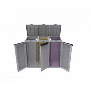 ตู้เก็บขยะเรซิ่น 3 ประตู รุ่น TERRY - 1102765 สำหรับการแยกประเภทขยะ - EAN 8005646027659 ถังขยะสำหรับรวบรวมขยะ - Product Image 2