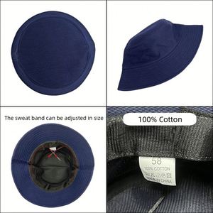 Sombrero de Pescador Personalizado al por Mayor, Gorra de Playa para Bebé con Protección Solar, Sombrero de Cubo Ajustable para Niños con Cuerda Antiviento - Product Image 3