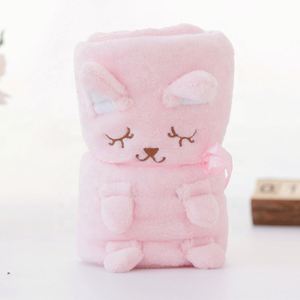 Manta de Franela Suave con Diseño de Animales de Dibujos Animados en 3D, 80X100cm, Manta de Felpa Cálida para Niños, para Cama y Regalos - Product Image 4