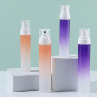 Bouteilles à pompe en plastique PP rechargeables de 30 ml et 50 ml, flacon pulvérisateur pour crème, emballage pour soins de la peau