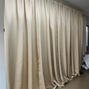 Modern Solid Color Satin Curtain <b>Panel</b> Blackout Full Light Shading Pencil Pleat <b>Window</b> Treatment - Product Image 6