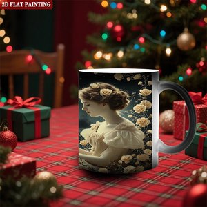 Retro Classic Frosted Black <b>Ceramic</b> Mug 11oz Heat Sensitive Daily Home Drinking <b>Cup</b> - Product Image 2