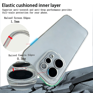 Coques de téléphone transparentes de qualité supérieure pour VIVO X200 Pro Iphone12 15 16 17 Pro Max Coque de protection pour <span class=keywords><strong>Samsung</strong></span> S24 S22 - Product Image 2