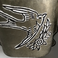 Boîte aux lettres murale vintage avec emblème d'oiseau et couvercle à charnières, boîte à lettres en métal thermolaqué pour porche, entrée, décoration intérieure