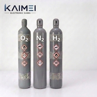 Gases Industriales y de Especialidad Serie N2/Ar/O2/H2/He 5N 6N de Alta Pureza en Cilindros de 40L 47L 50L para Suministro Global