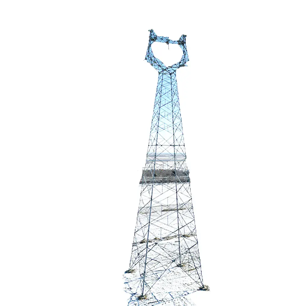 Transmission Line Tower High Voltage Angular Lattice Power Steel Tower Double Circuit Transmission Line Angle Steel Tower
