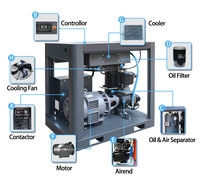Prix bon marché qualité garantie 7.5Kw 10Kw compresseur d'air à entraînement par vis rotative compresseur d'air à vis pour l'usine