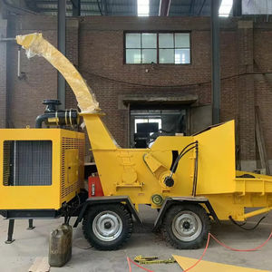 高速移動式ディーゼル森林小型木材粉砕機リーフブランチクラッシャーおがくず製造機 - Product Image 3