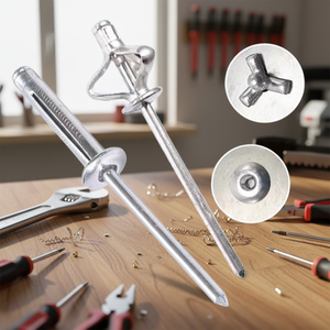 หมุดย้ำแบบลอกออกได้ หมุดย้ำหัวสามแฉก หมุดย้ำอะลูมิเนียมแบบพับสามแฉก ขนาด 3/16 - Product Image 1