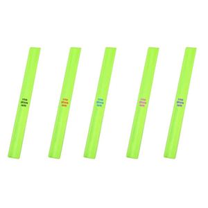 2025 Reflective Pvc <b>Band</b> Full Print Green Color Night Party Promotion Gifts <b>Slap</b> Bracelet for Sale - Product Image 2