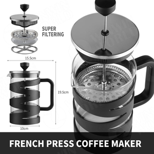 Coffrets cadeaux personnalisés avec logo, presse à café en verre, vente en gros, presse à café en plastique tendance pour le voyage, marque privée - Product Image 2