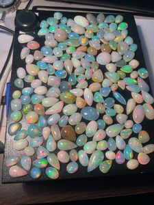 Top Qualité Naturel Éthiopien Opale Multi Feu Plein Flashy Cabochon Lot À Vendre Mix Forme En Vrac Produit - Product Image 5