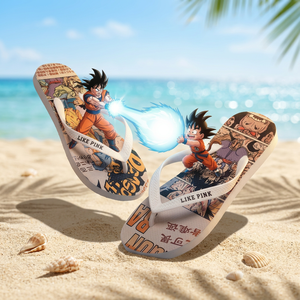 Customized Open Toe EVA Rubber Flip Flops Front/Back Straps Printed Glued Pattern Breathable Custom Logo High Quality <b>Slippers</b> - Product Image 2