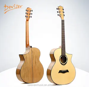 中国品牌设计吉他原声特殊切面吉他厂来样定做服务