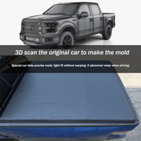 Couverture de tonneau souple enroulable en vinyle compatible avec 2009-2014 Ford F150 Styleside Lit de lit de 5.5 '66 "Design résistant aux intempéries