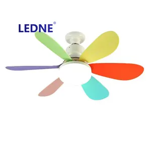 New Home Ultra-quiet Small Fan Light E27 Screw Dimmable Modern Simple Removable Fan Blade Ceiling Fan Light