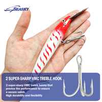 SEASKY 135mm 30g Leurre de Pêche en Mer Plongeant à Lèvre Métallique en Plastique Dur ABS Type Minnow