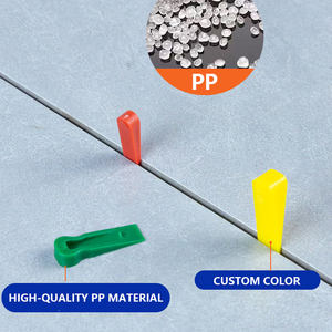 Clips de carrelage <span class=keywords><strong>auto</strong></span>-<span class=keywords><strong>nivelant</strong></span> en plastique pour système d'alignement d'installation de carrelage parfait - Product Image 3