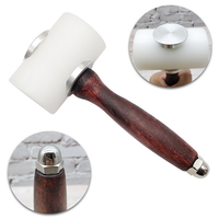 Marteau en nylon pour l'artisanat du cuir avec manche en bois YIFENG, marteau à cuir et marteau en caoutchouc