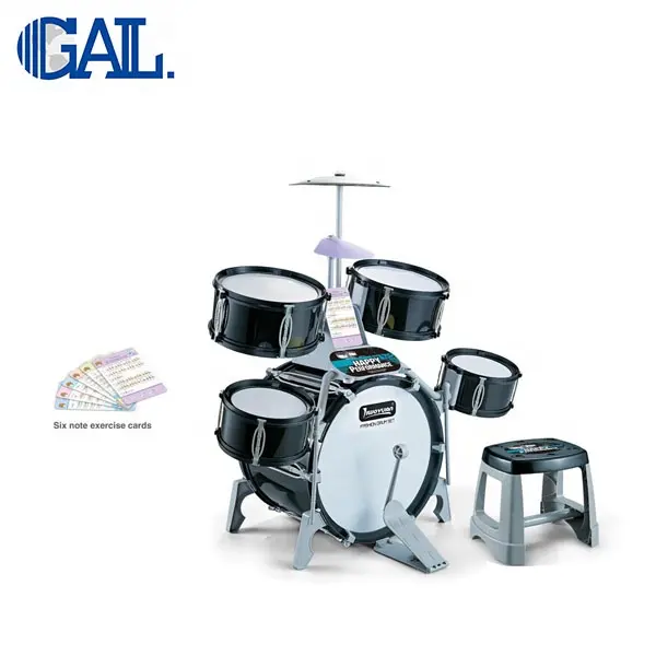 Conjunto de tambor para instrumento musical, kit de brinquedos para crianças com 2020