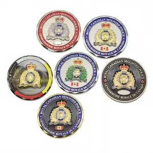 Custom 3D Zinc Alloy Brass Engraving Souvenir Canada Coin Manufacturer Canada Day Challenge Coins