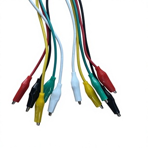 Cables de prueba con pinzas de cocodrilo soldadas, juego de cables de puente eléctrico de doble extremo con alambre de cobre de calibre 22, cable con pinza de cocodrilo - Product Image 4