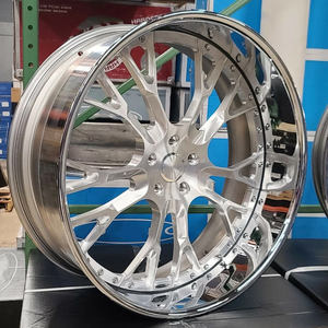 Cerchi Forgiati Scomponibili LZT-107 Cromati Lucidi a 2 Pezzi con Volanti per Chevrolet Monte Carlo SS <span class=keywords><strong>Caprice</strong></span> - Product Image 2