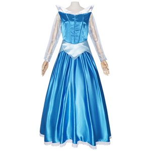 Robe <span class=keywords><strong>de</strong></span> princesse bleue, Costume <span class=keywords><strong>de</strong></span> spectacle, tenue <span class=keywords><strong>de</strong></span> cosplay, Costume <span class=keywords><strong>de</strong></span> personnage d'Halloween, Conte <span class=keywords><strong>de</strong></span> <span class=keywords><strong>fées</strong></span> fantastique - Product Image 5