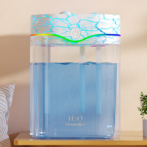 เครื่องเพิ่มความชื้นในภูเขาไฟ USB 2000มล. สีสันสดใสเครื่องกระจายน้ำมันหอมระเหยเครื่องทำความชื้นแบบละอองเย็นเครื่องทำความชื้นในบ้านโรงแรม - Product Image 6