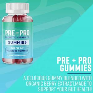 निजी लेबल कार्बनिक शाकाहारी प्रोबायोटिक गुम्मीज उच्च शक्ति पूर्व-प्रो विटामिन और वयस्कों के लिए मुक्त - Product Image 2