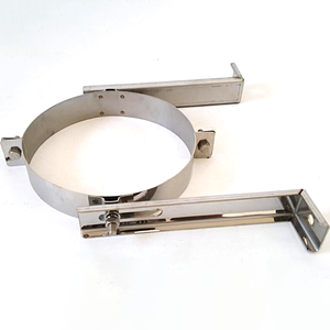 Acero inoxidable y acero inoxidable <span class=keywords><strong>galvanizado</strong></span> 6 pulgadas <span class=keywords><strong>de</strong></span> pared ajustable correa <span class=keywords><strong>de</strong></span> soporte para la estufa <span class=keywords><strong>chimenea</strong></span> <span class=keywords><strong>de</strong></span> combustión - Product Image 1