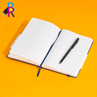 Cuaderno de Tapa Dura de Cuero PU B6 de Moda, Juego de Bolígrafos, Grabado Láser, Papel Ecológico para Regalos Promocionales, Impresión Personalizada