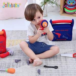 Caja de Herramientas de Peluche Montessori con Logotipo OEM, Kit de Herramientas de Construcción Personalizado, Juego de Imitación de Herramientas para Niños - Product Image 2