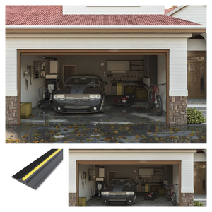 Dải màu vàng đen, con dấu ngưỡng sàn nhà để xe cao su 85x15mm - Product Image 4